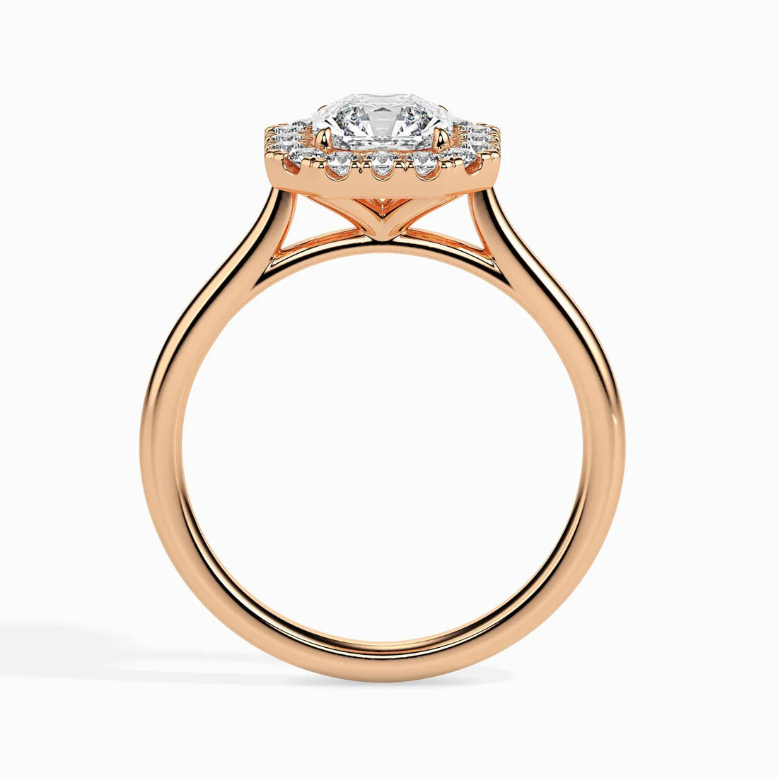 Eden Halo 1ct Asscher Lab Diamond Ring