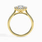Eden Halo 1ct Asscher Lab Diamond Ring