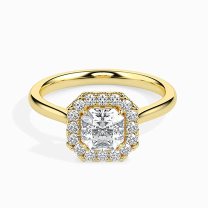 Eden Halo 1ct Asscher Lab Diamond Ring