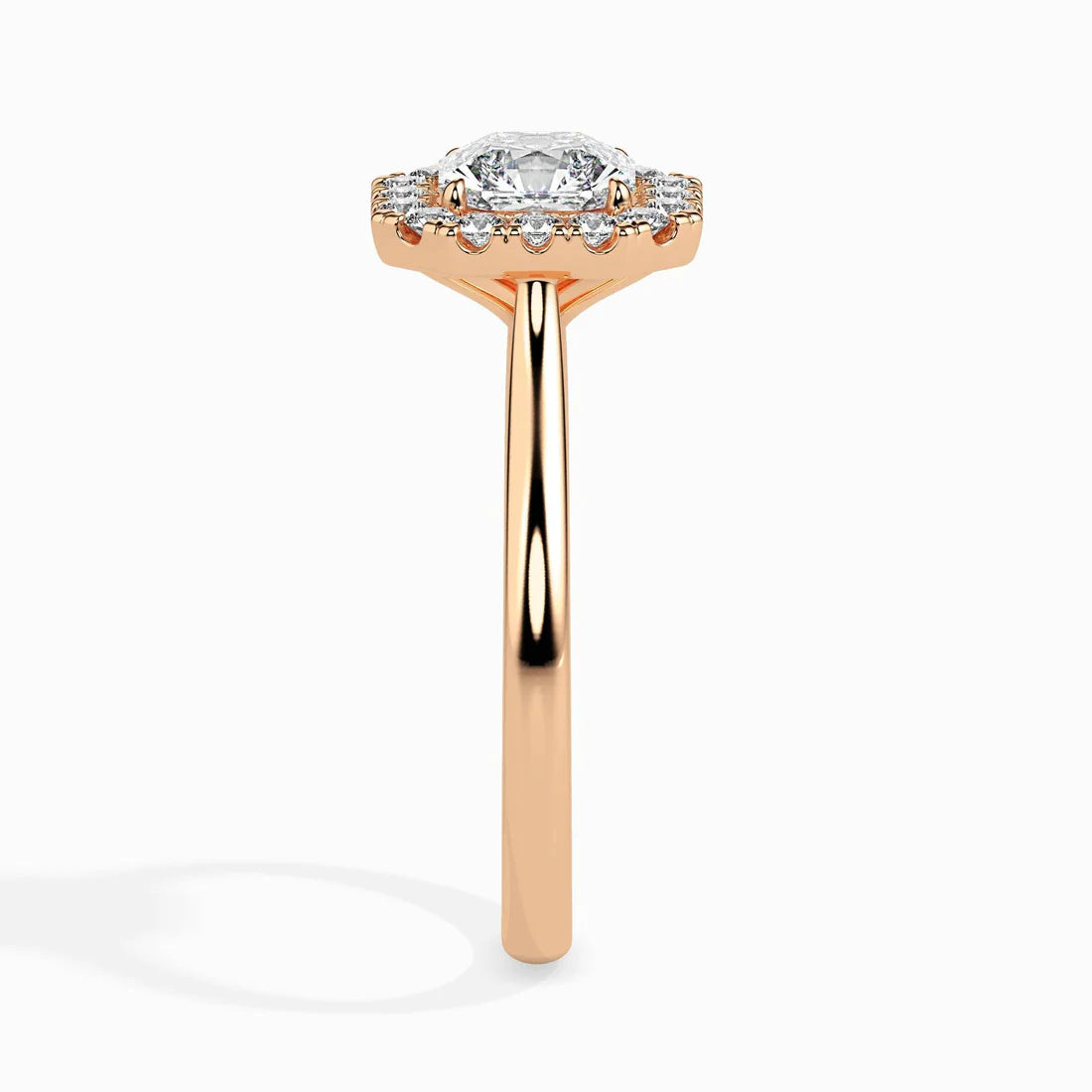 Eden Halo 1ct Asscher Lab Diamond Ring