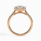 50 Pointer Rediant Halo Lab Diamond Fictile Ring