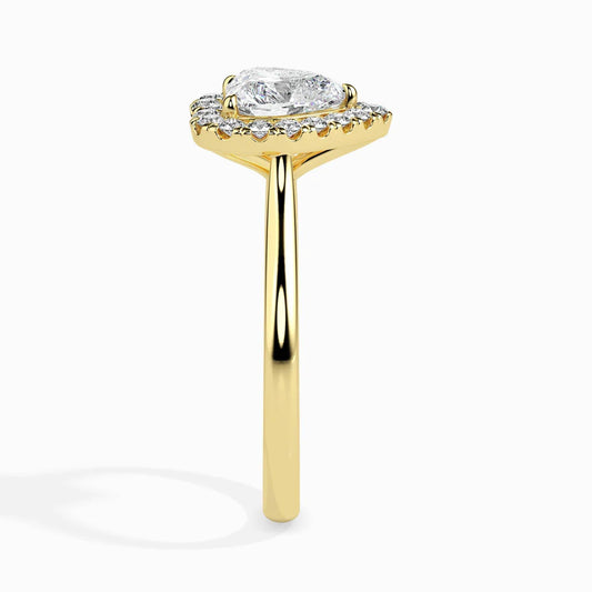 1ct Heart Halo Lab Diamond Welkin Ring