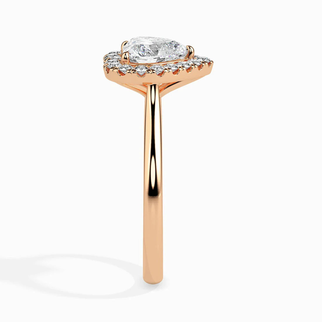Welkin 1ct Heart Halo Lab Diamond Ring