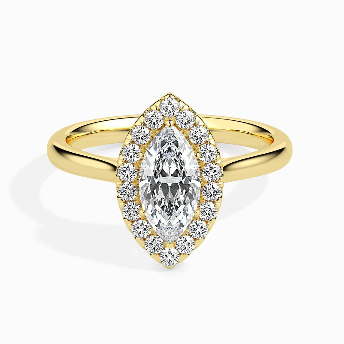 Flourish Halo 1ct Marquise Lab Diamond Ring