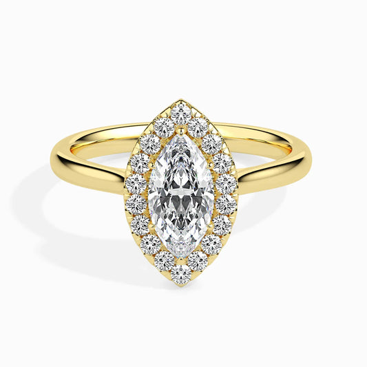 Flourish Halo 1ct Marquise Lab Diamond Ring