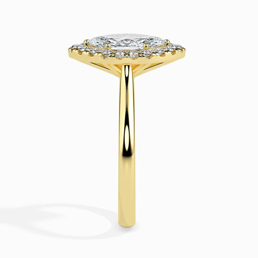 Flourish Halo 1ct Marquise Lab Diamond Ring