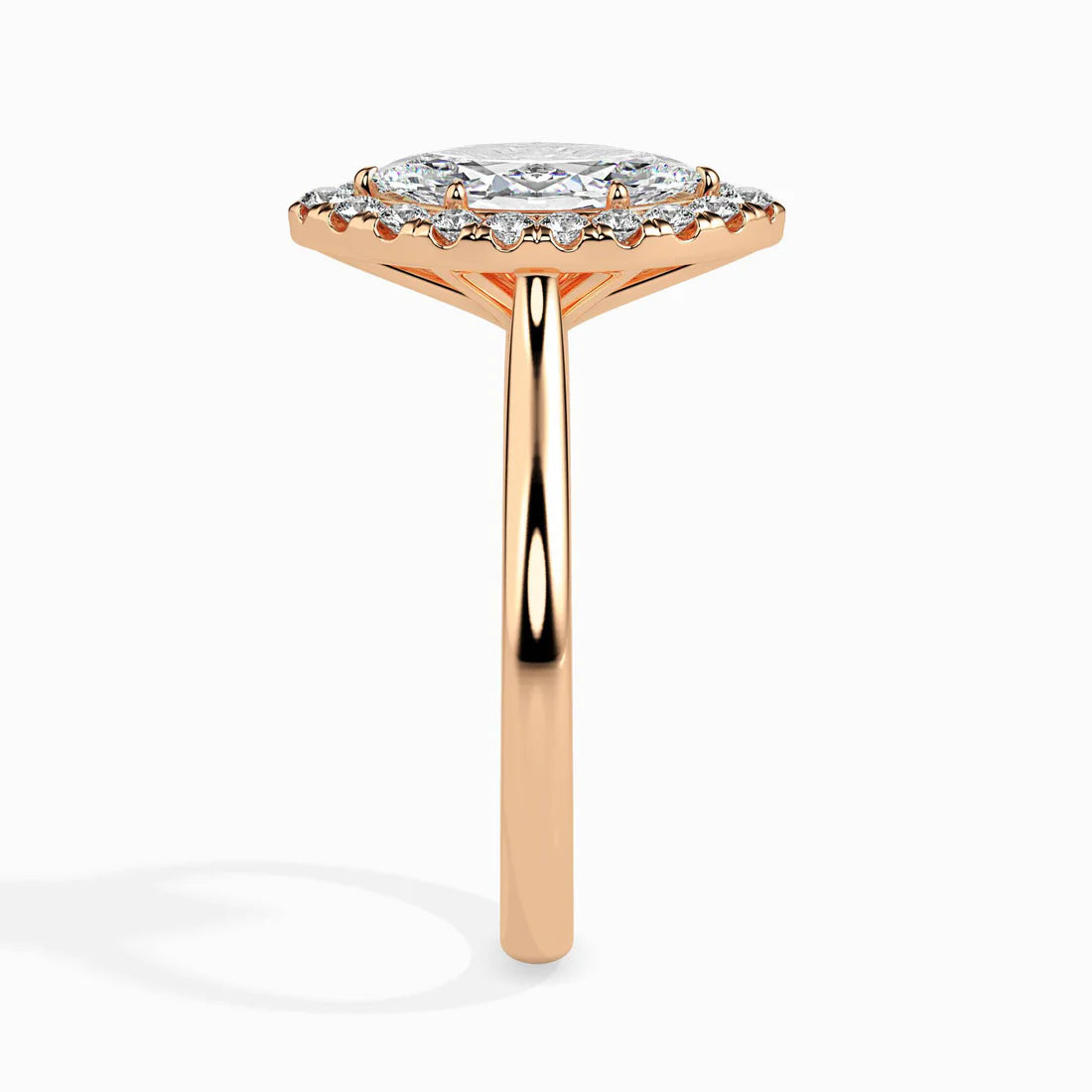 Flourish Halo 1ct Marquise Lab Diamond Ring