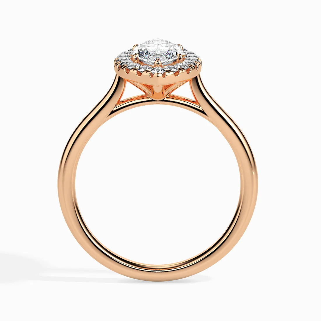 Flourish Halo 1ct Marquise Lab Diamond Ring