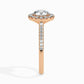Sage 1ct Round Halo Lab Diamond Ring