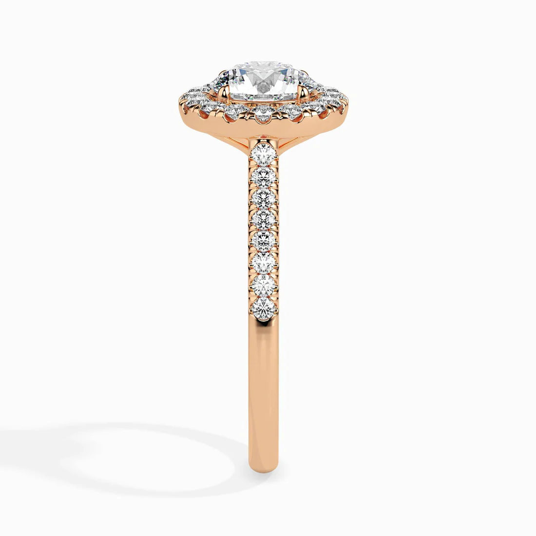 Sage 1ct Round Halo Lab Diamond Ring