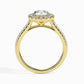Sage 1ct Round Halo Lab Diamond Ring