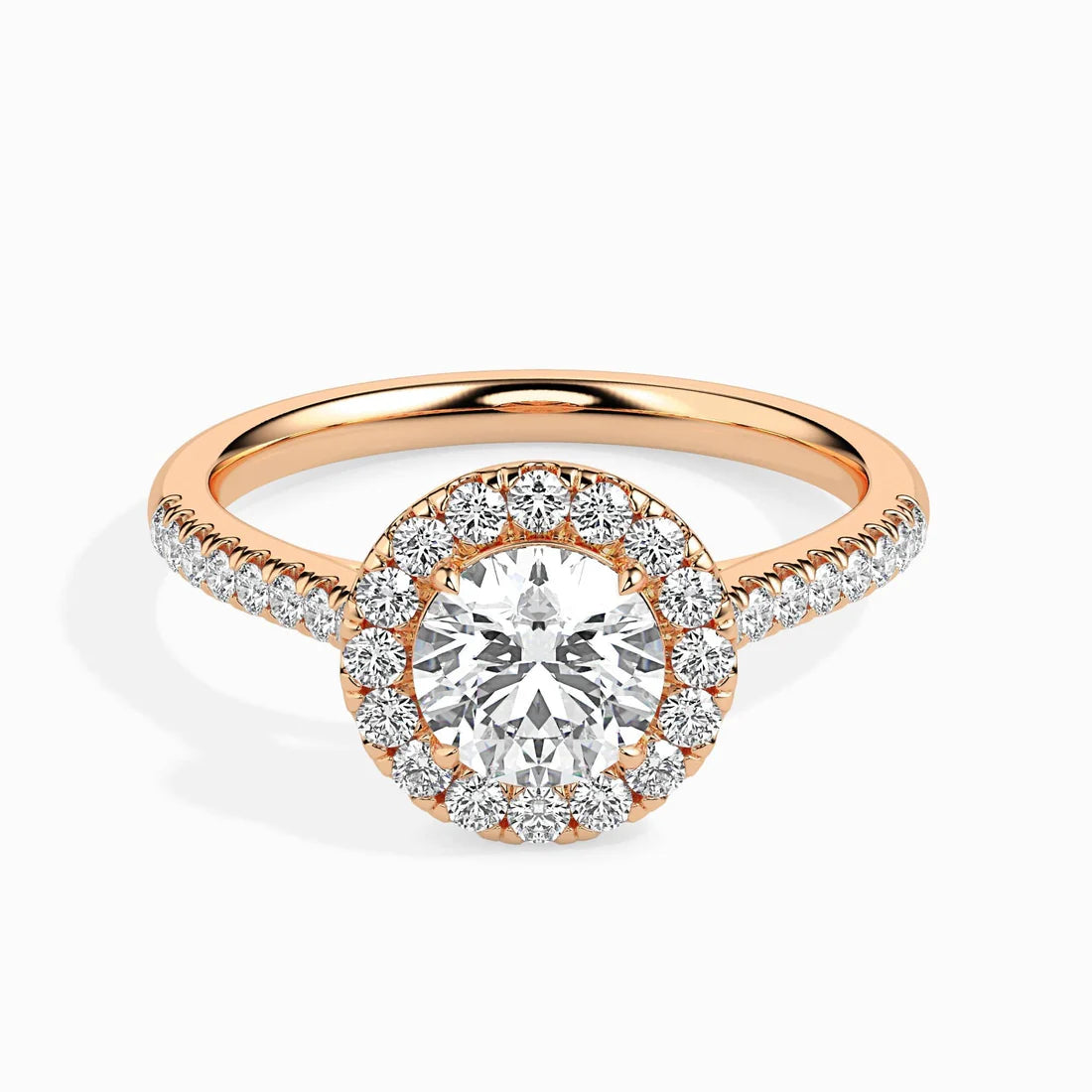 Sage 1ct Round Halo Lab Diamond Ring