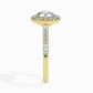 Sage 1ct Round Halo Lab Diamond Ring