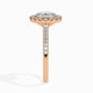 50 Pointer Oval Halo Lab Diamond Bliss Ring