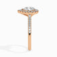 50 Pointer Pear Halo Lab Diamond Zion Ring
