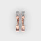 Simple Line Diamond Hoops