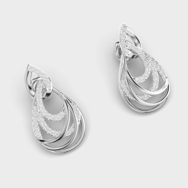 Knotted Forever Diamond Earrings