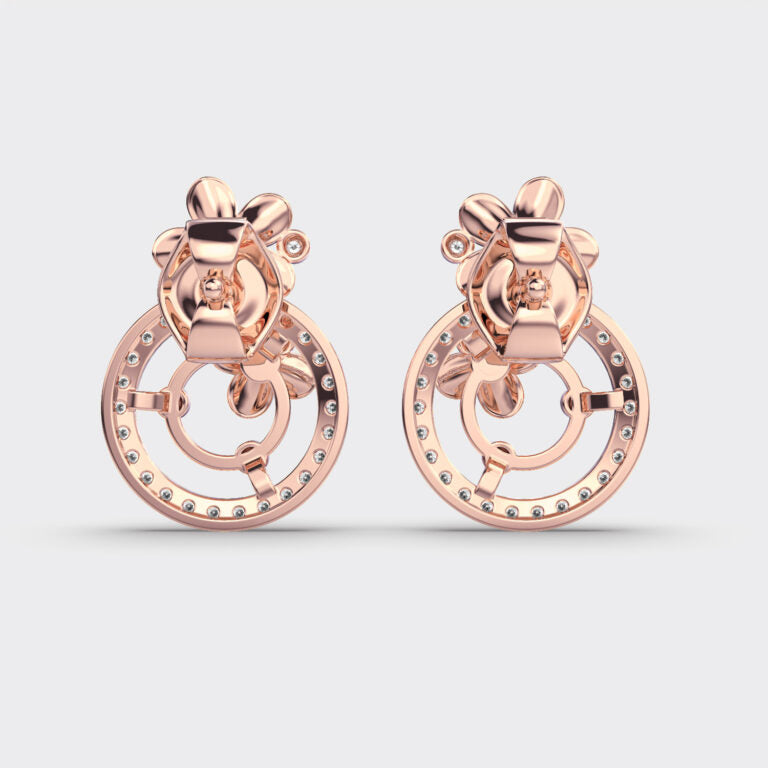 Blooming Petals Diamond Earrings