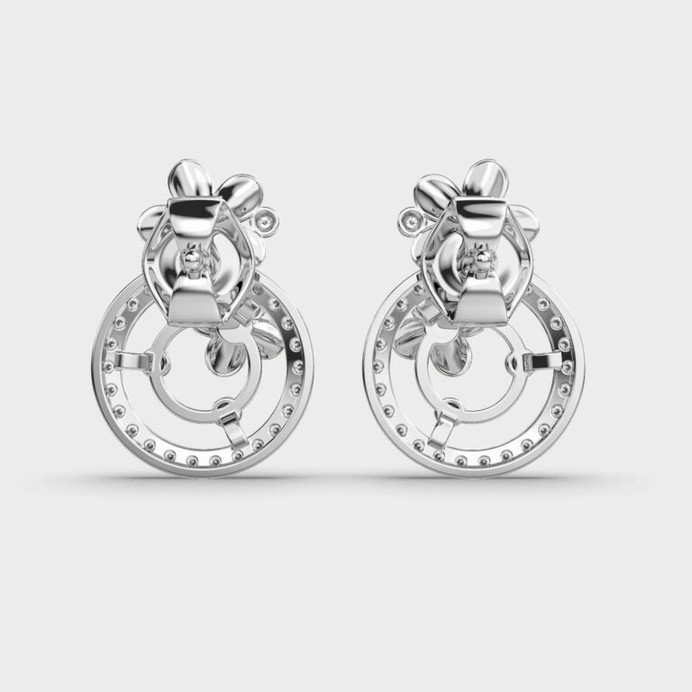 Blooming Petals Diamond Earrings