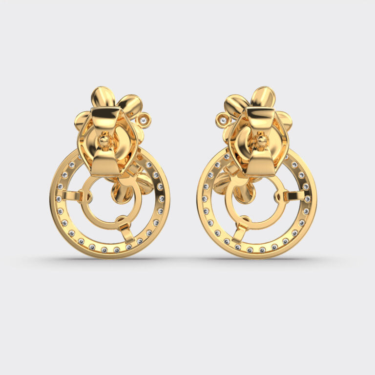 Blooming Petals Diamond Earrings