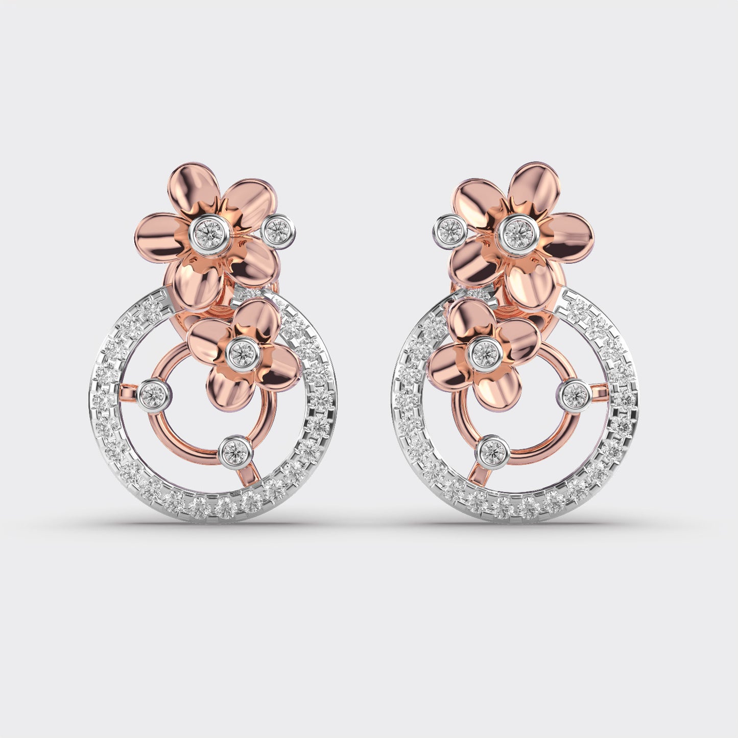 Blooming Petals Diamond Earrings