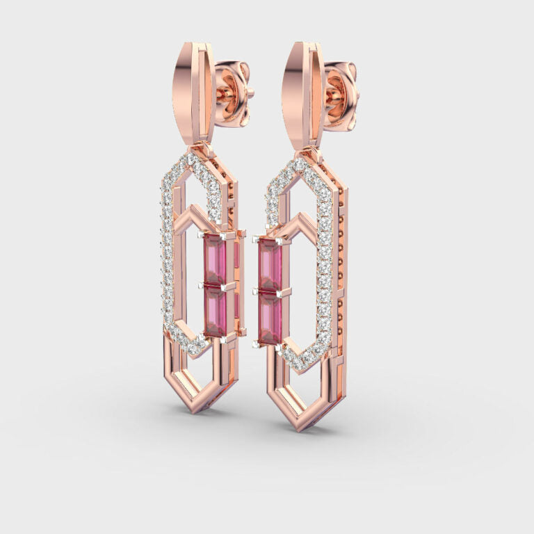 Dazzle Pulse Diamond Earrings
