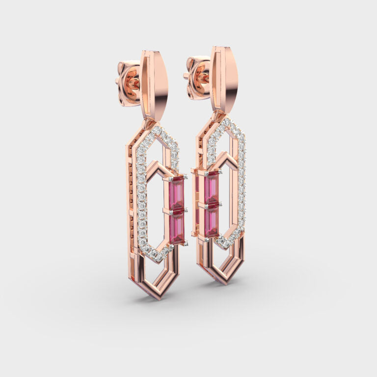 Dazzle Pulse Diamond Earrings