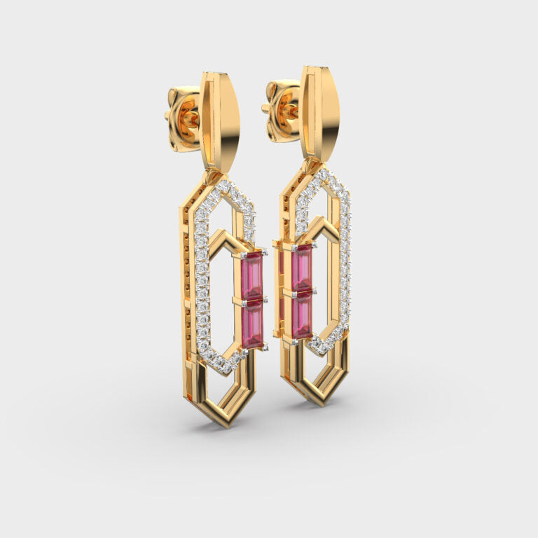 Dazzle Pulse Diamond Earrings