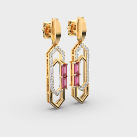 Dazzle Pulse Diamond Earrings