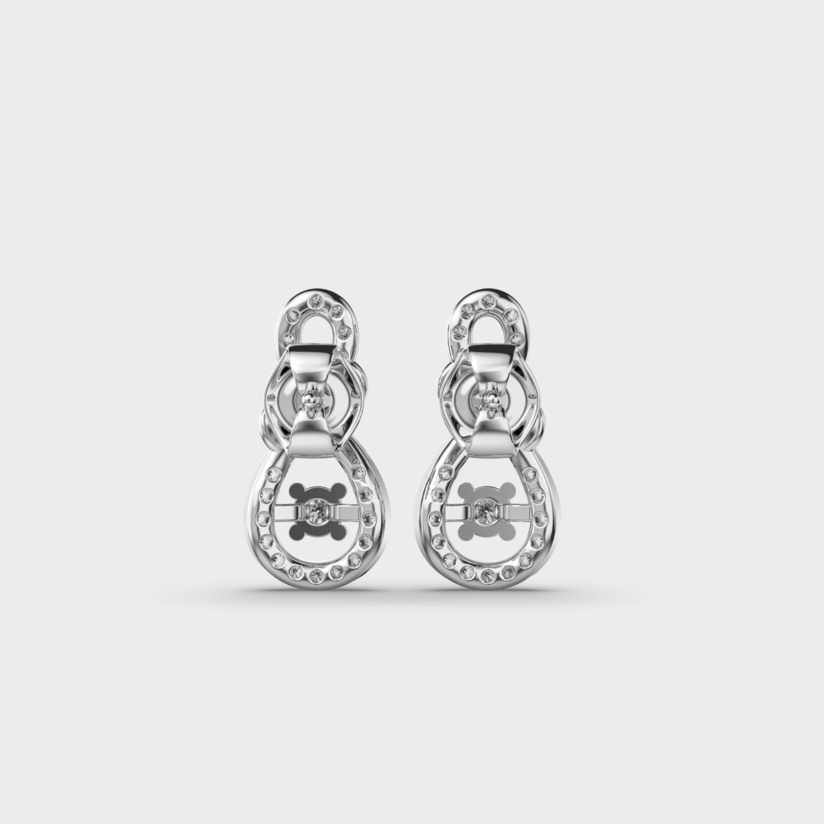 luminous Knots Graceful Diamond Earrings