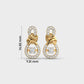 luminous Knots Graceful Diamond Earrings