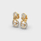 luminous Knots Graceful Diamond Earrings