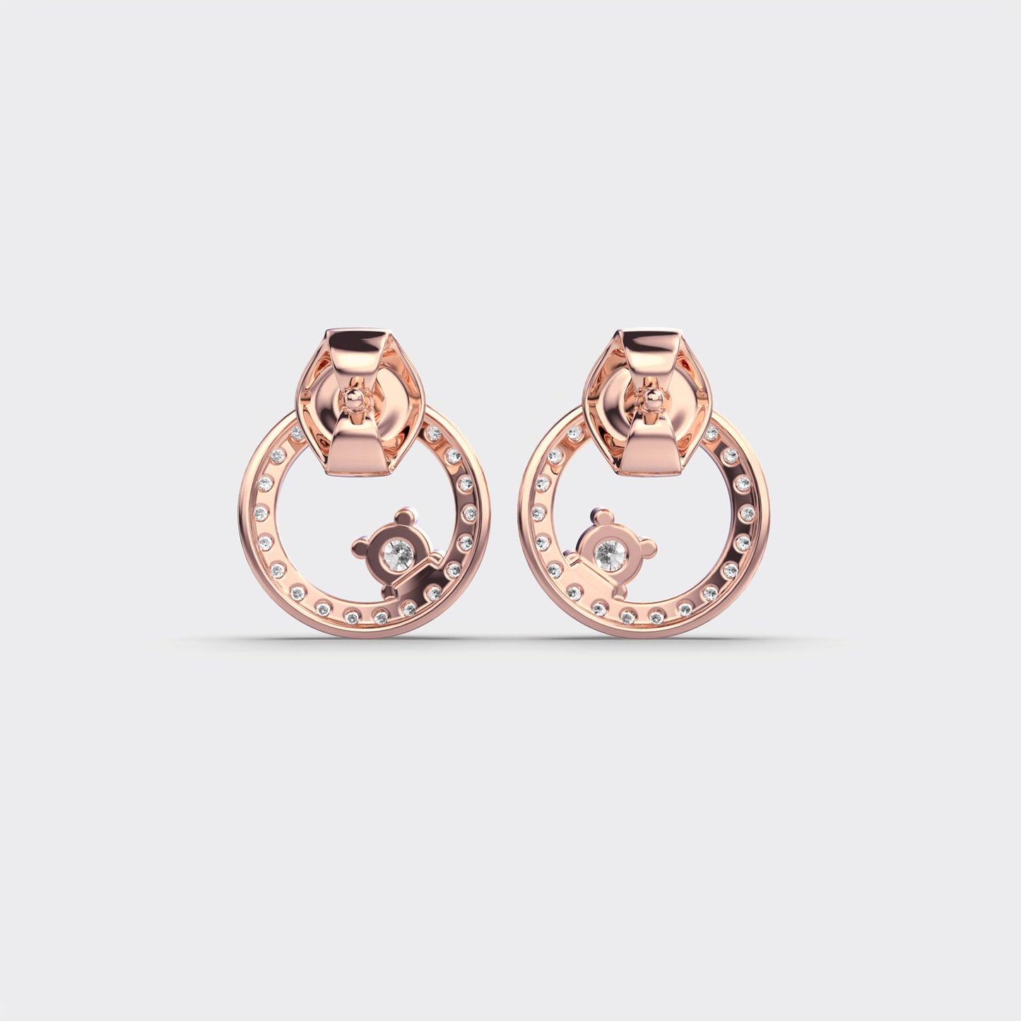 Lustre Loop Diamond Earrings
