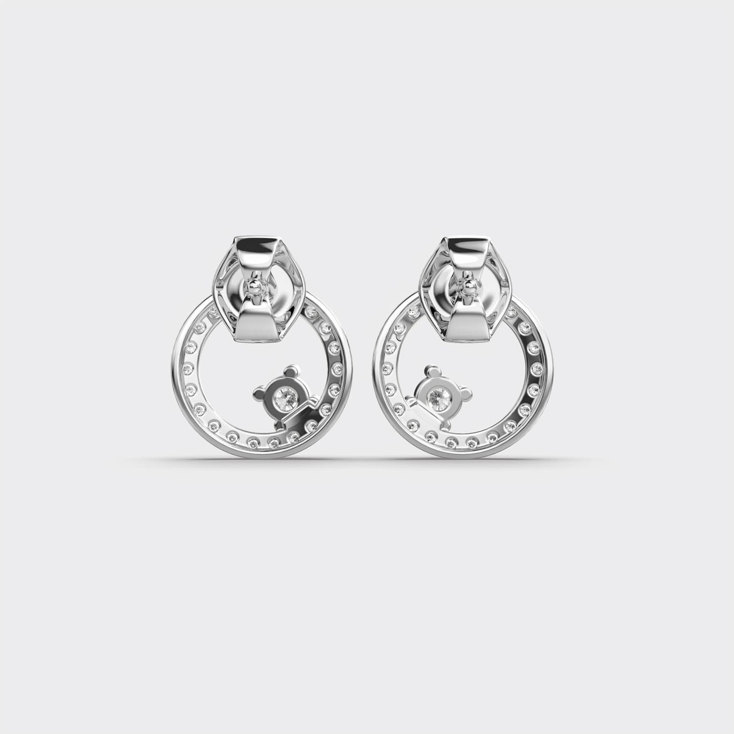 Lustre Loop Diamond Earrings