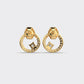 Lustre Loop Diamond Earrings