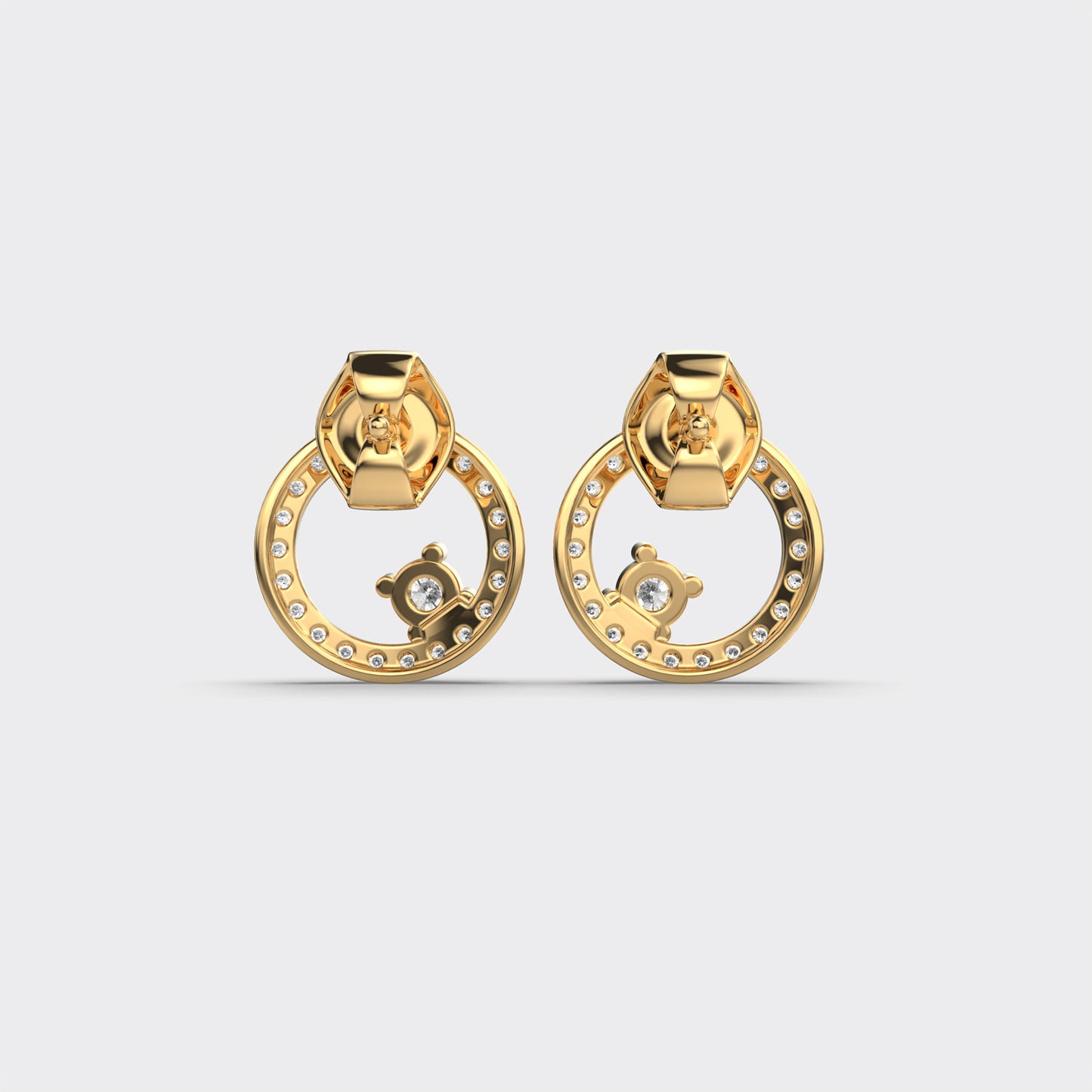 Lustre Loop Diamond Earrings