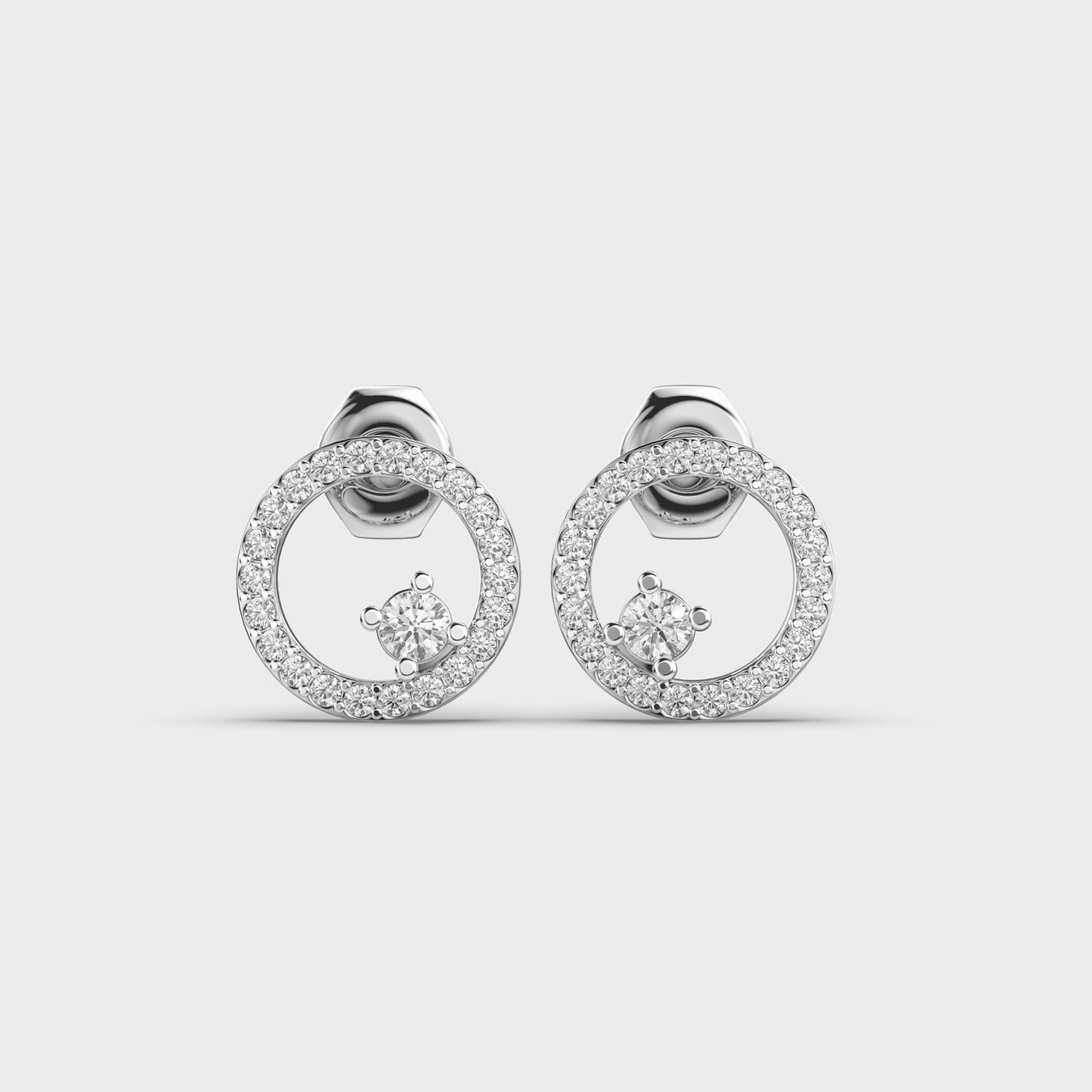 Lustre Loop Diamond Earrings