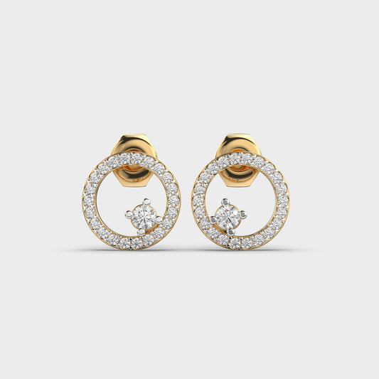 Lustre Loop Diamond Earrings