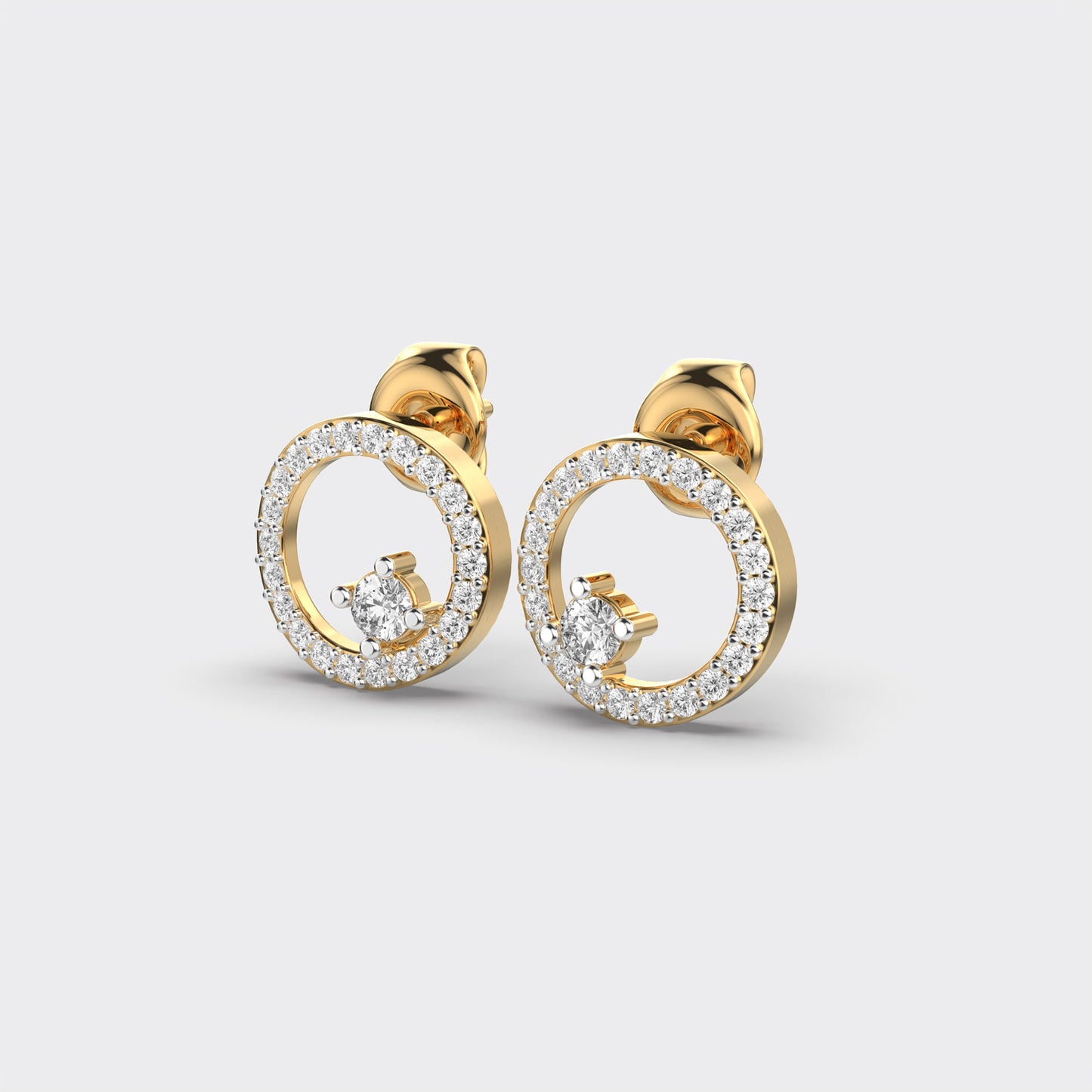 Lustre Loop Diamond Earrings