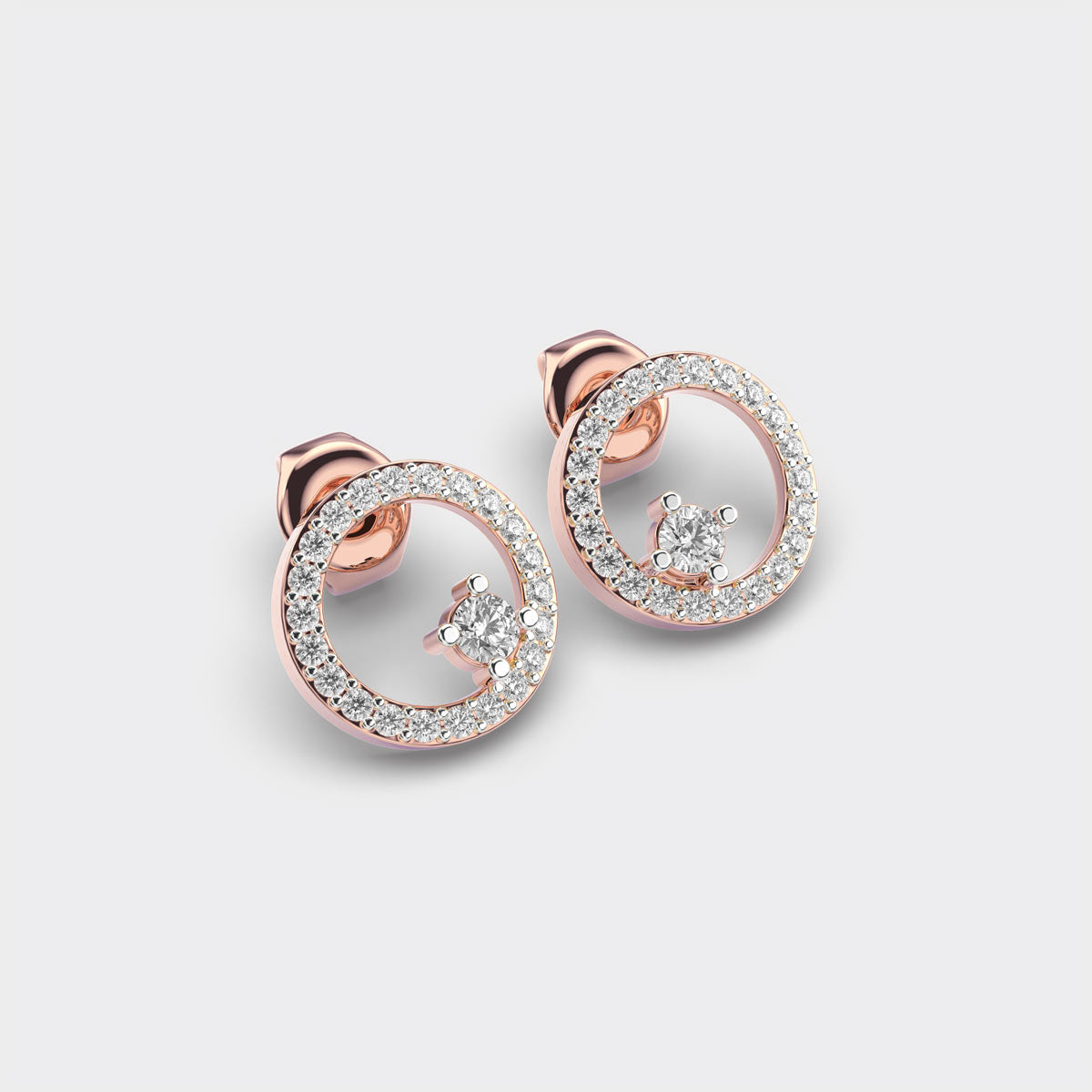 Lustre Loop Diamond Earrings