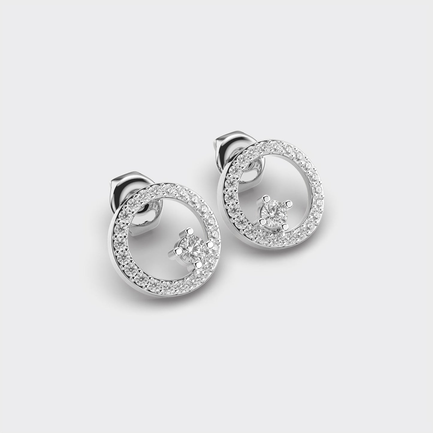 Lustre Loop Diamond Earrings