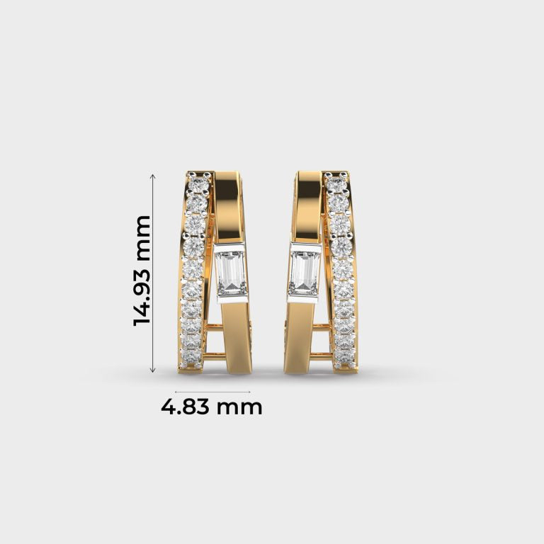 Dainty Spark Diamond Hoops