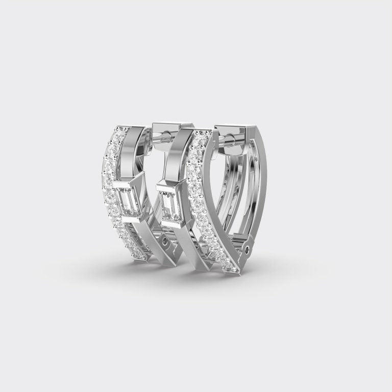 Dainty Spark Diamond Hoops