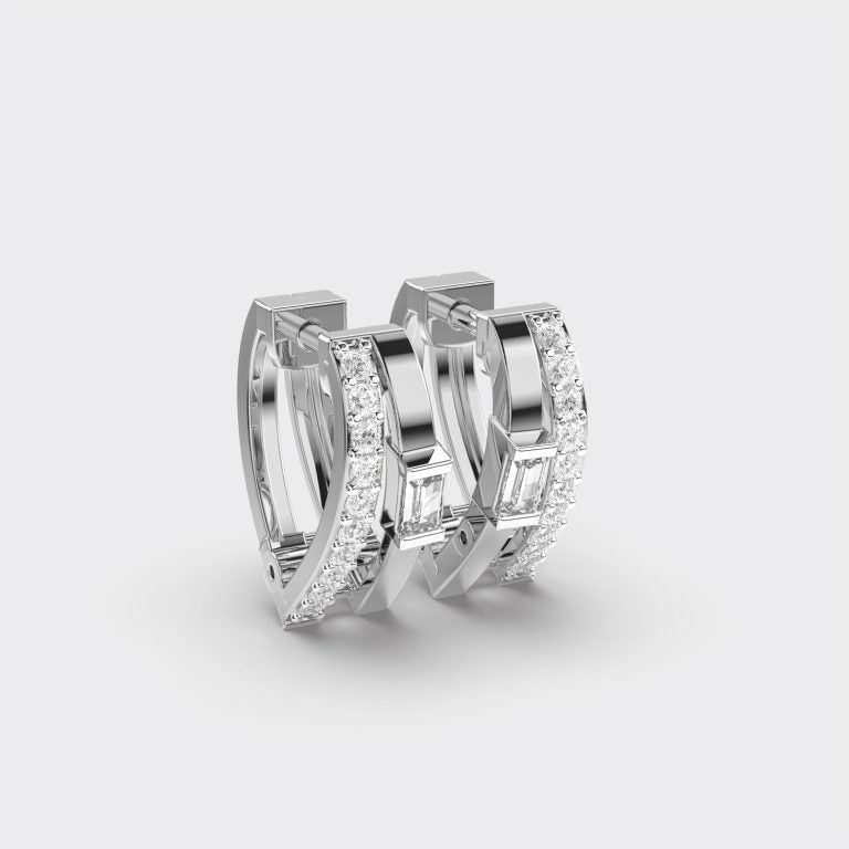 Dainty Spark Diamond Hoops