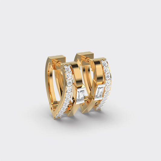 Dainty Spark Diamond Hoops