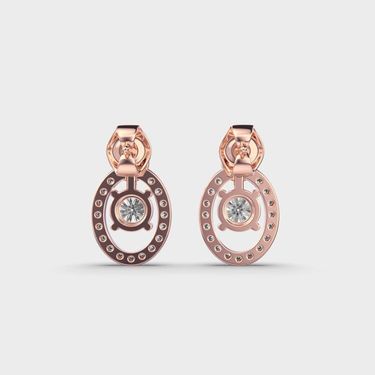 Centered in Love Diamond Earrings