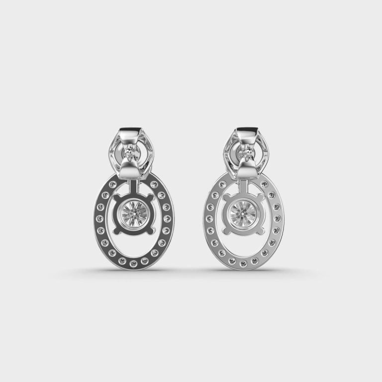 Centered in Love Diamond Earrings
