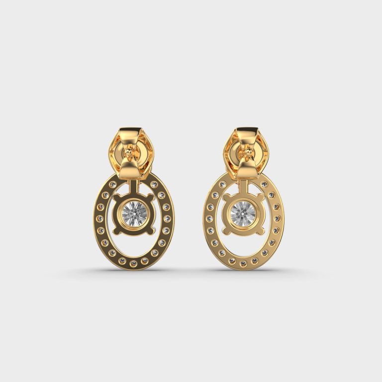 Centered in Love Diamond Earrings