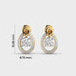 Centered in Love Diamond Earrings