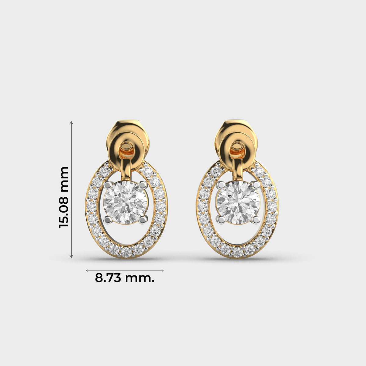 Centered in Love Diamond Earrings